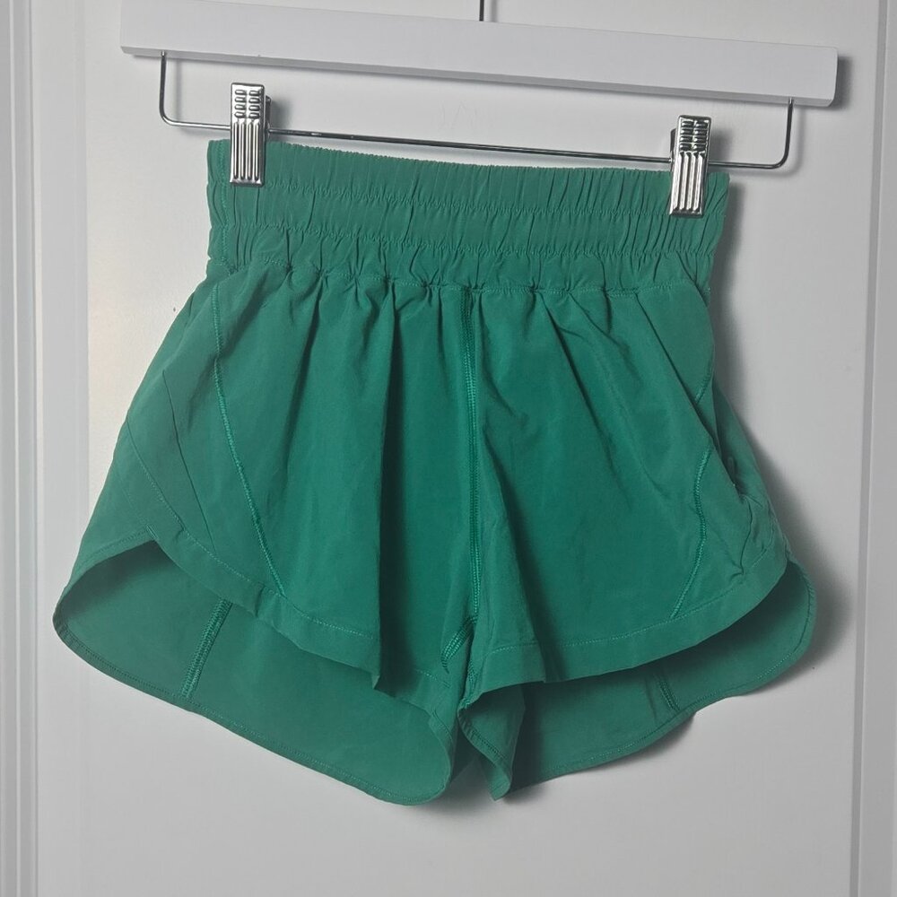 Lululemon Track That High-Rise Short 3" Lined - 0 Green